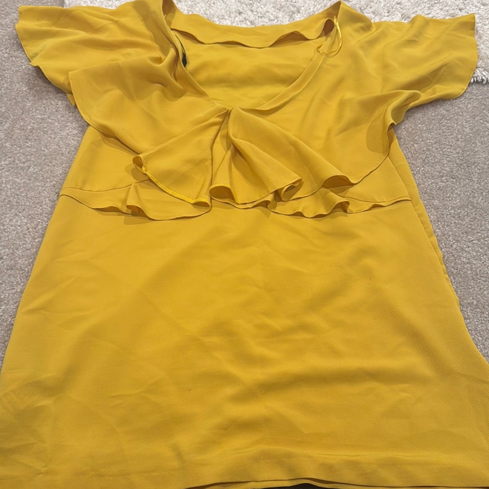 Zara ruffled back dress